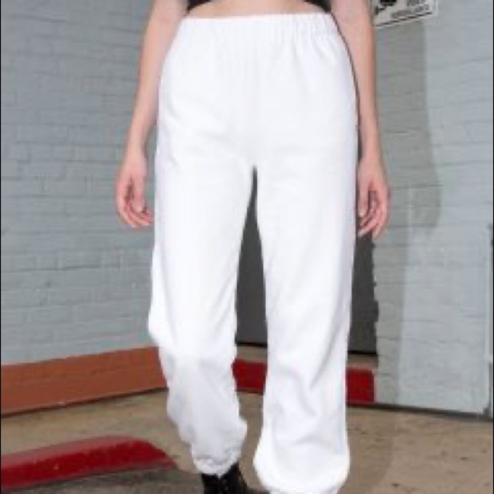 Brandy Melville white Rosa sweatpants